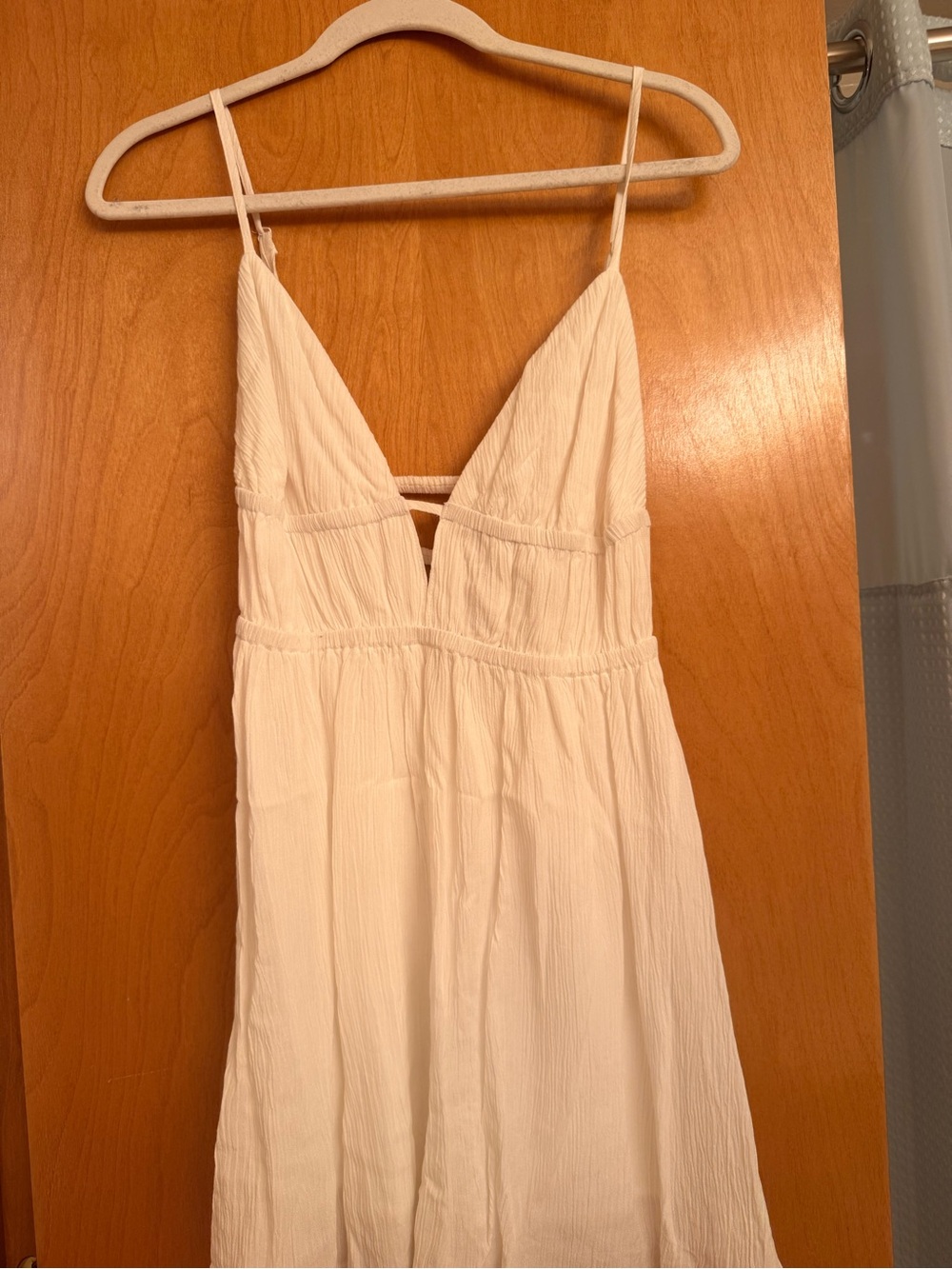 Garage White Spaghetti Strap Dress